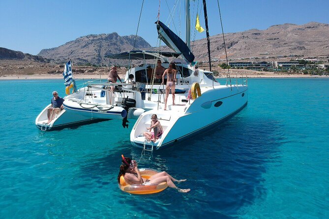 Private CATAMARAN daytrip - Lindos/ Rhodos with Lunch and drinks - Key highlights you’ll feel the first hour