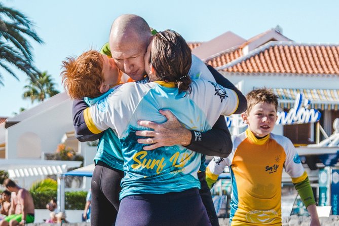 Private Family Surf Lesson - Where You Start: Playa de la Américas and the 100-Meter Shop