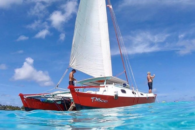 PRIVATE Full Day Tour : Moorea Snorkeling & Sailing on a Catamaran named Taboo - Moorea from the water: why this private catamaran day works so well