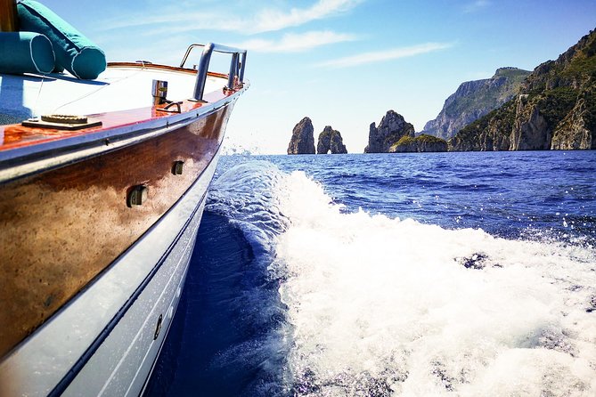 Private Island of Capri Boat Tour for Couples - Grotta Verde (Green Grotto): the emerald water and the sea-calm catch