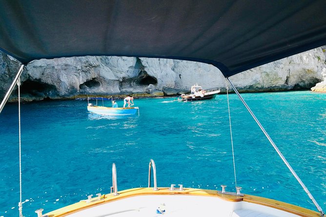 Private Island of Capri by Boat - Grotta Rossa: The Seaweed Color Effect You Can Actually See