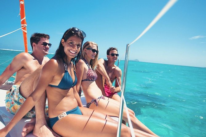 Private Luxury Santorini Catamaran Cruise with Port Pickup - Nea Kameni views and the on-board Greek meal