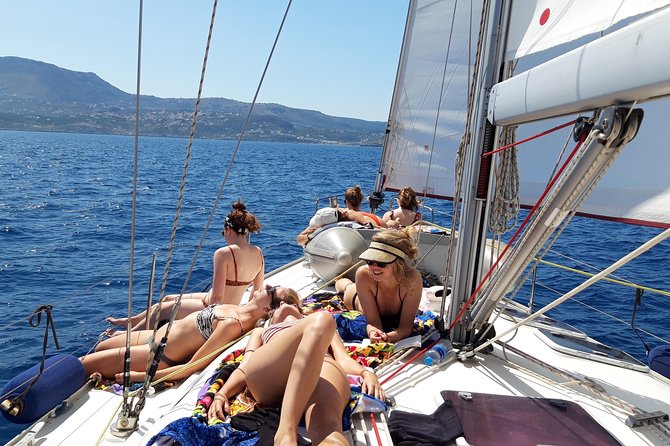 Private Sail in Chania - Stop 3: Marathi Beach lagoon with snorkel-friendly turquoise water (plus the lunch)