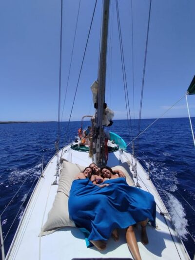 Private Sailboat Day-Trip from IBIZA to FORMENTERA - The 43ft sailboat: space, shade, and included comforts