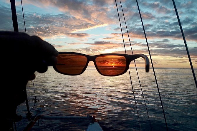 PRIVATE Sunset Cruise : Moorea Sailing on a Catamaran named Taboo - Weather reality: why your sunset depends on the forecast