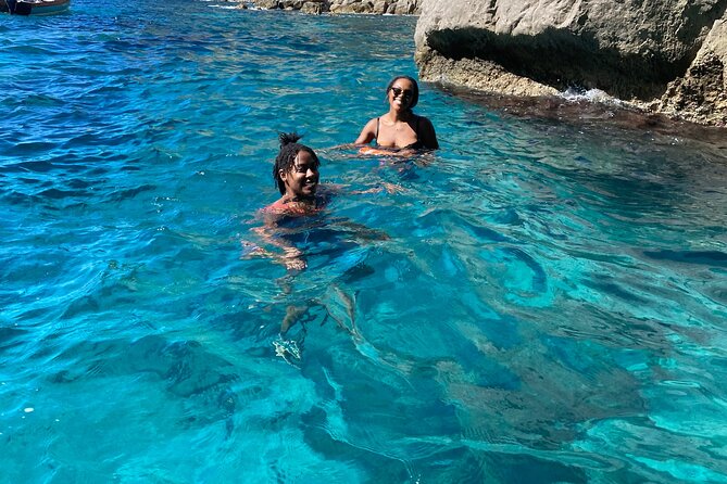 Private Tour of the Island of Capri by Boat and Visit to the Caves - Grotta Verde: emerald water, two entrances, and time to swim
