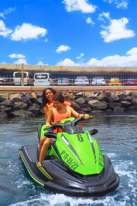 Puerto Colón: Kawasaki Jet Ski Tour Along Tenerife's Coast - What the Support Boat and Guide Actually Do for You