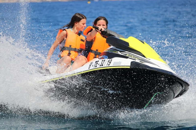 Puerto Colón: Tenerife Coast Jet Ski Tour with Photos - Finding Jet Ski Island by Dock 9, Puerto Colón