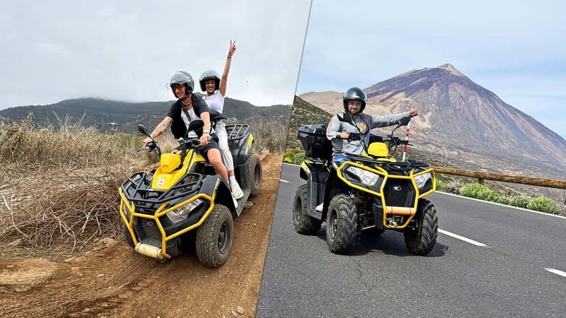 Puerto de la Cruz: Teide or Valley Off-Road Quad Tour - Route choice: Teide (road views) or the North Route (road plus off-road)