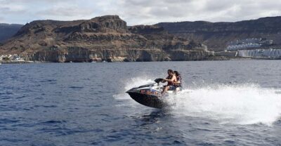 Puerto Rico de Gran Canaria: Jetski Tour - Where you meet: Puerto Base and the yellow jetski flag