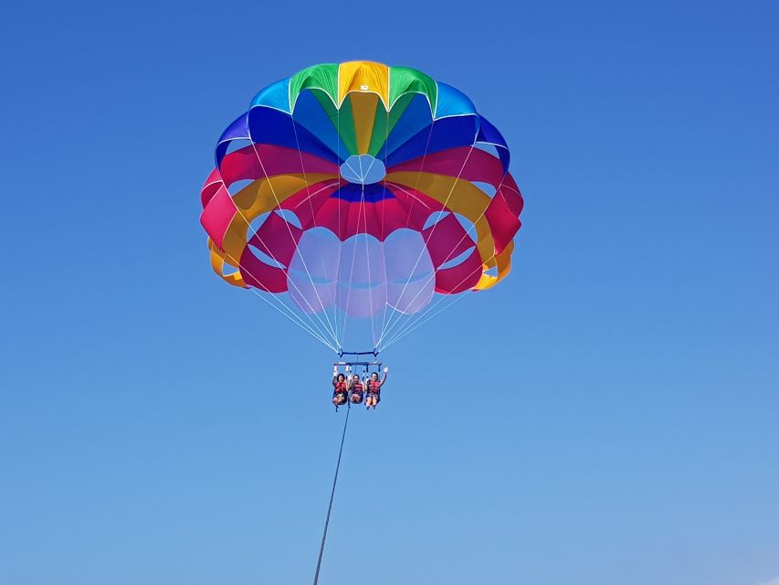 Puerto Rico de Gran Canaria : Parasailing - The Pre-Flight Setup: Harnessing, Life Jackets, and Reassurance
