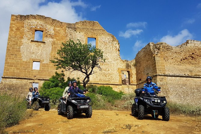 Quad excursion Hinterland Sciacca and Ribera - Starting at BG Racing in Ribera: getting rolling fast