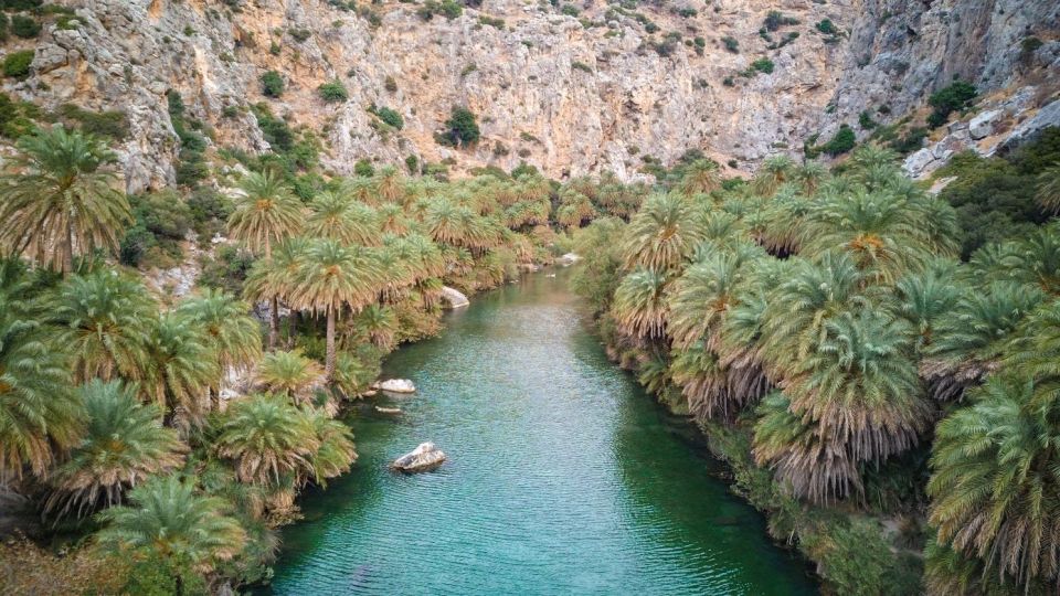 Rethymno: Preveli Beach Damnoni Beach Kourtaliotiko Day Trip - Preveli Beach and the palm-lined river: the main event