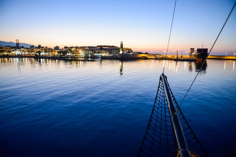Rethymno: Sunset Cruise on a Wooden Pirate Boat - The Hour-by-Hour Flow: Sunset First, City Lights Second