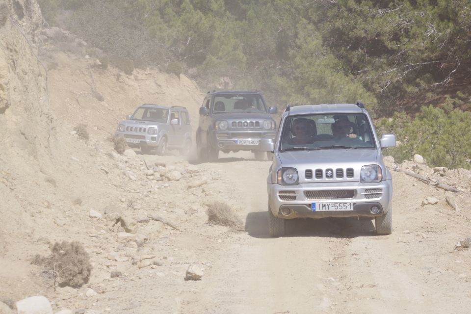 Rhodes: 4x4 Self-Drive Jeep Tour with Pickup in the North - Archipoli off-road segments and village rhythm