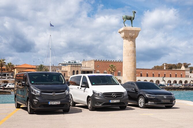 Rhodes Airport Transfer to Rhodes Town city or Faliraki (ONE WAY - The Ride Itself: Direct Transfer to Rhodes Town or Faliraki
