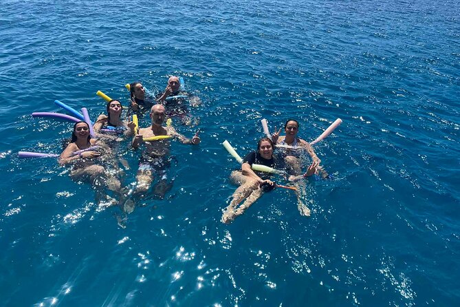 Rhodes Bay to Bay Swim Cruise-Greek Buffet w/wine included - Anthony Quinn Bay: Snorkel Gear Included in Deep, Fish-Filled Water
