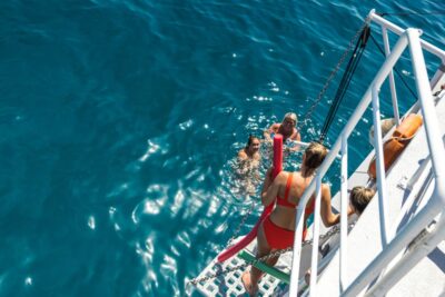Rhodes: Bay to Bay Swim Cruise with Greek Buffet and Wine - The East Coast Cruise to Kalithea Springs: Sightseeing Without Stress