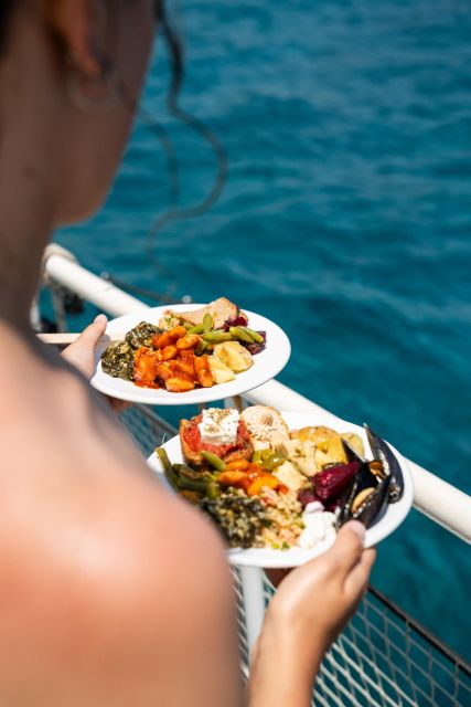 Rhodes: Bay to Bay Swim Cruise with Greek Buffet and Wine - Price and Value for $69: When This Is a Smart Rhodes Day
