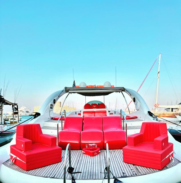 Rhodes: Beach Cruise with Swimming, Meal, & Unlimited Drinks - Opera Boat: Luxury power-rib comfort without the big-boat crush