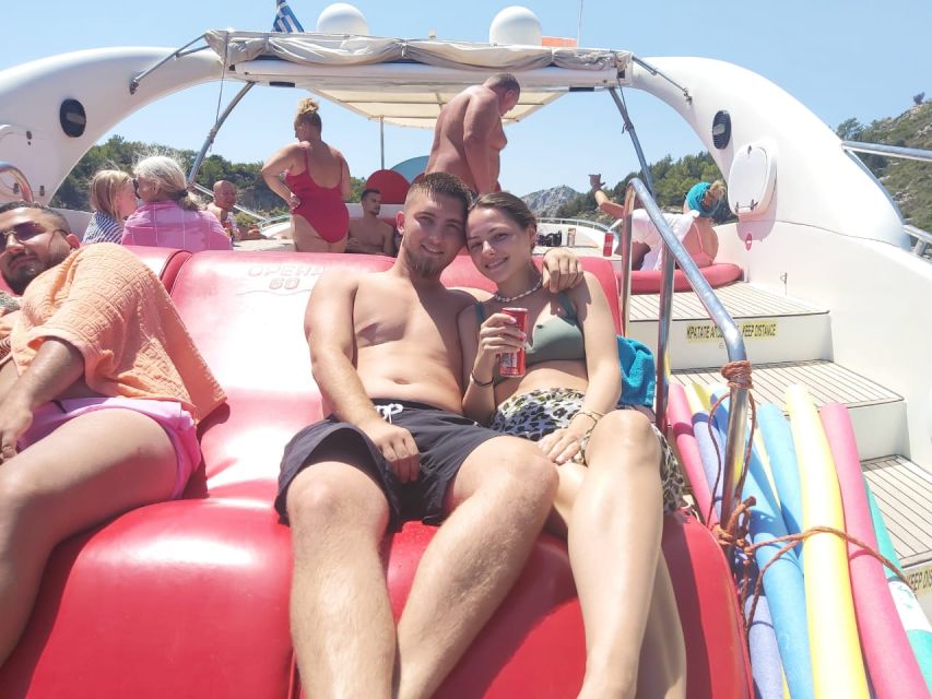 Rhodes: Beach Cruise with Swimming, Meal, & Unlimited Drinks - Kallithea Springs stop: your first real chance to swim and snorkel