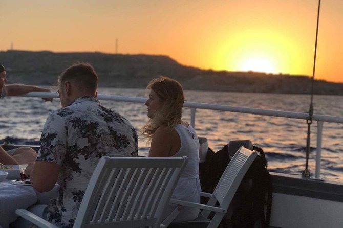 Rhodes Exclusive Sunset tour Cocktail Open bar Gourmet Live Music - Kallithea Springs swim stop: your one chance to trade seats for sea time