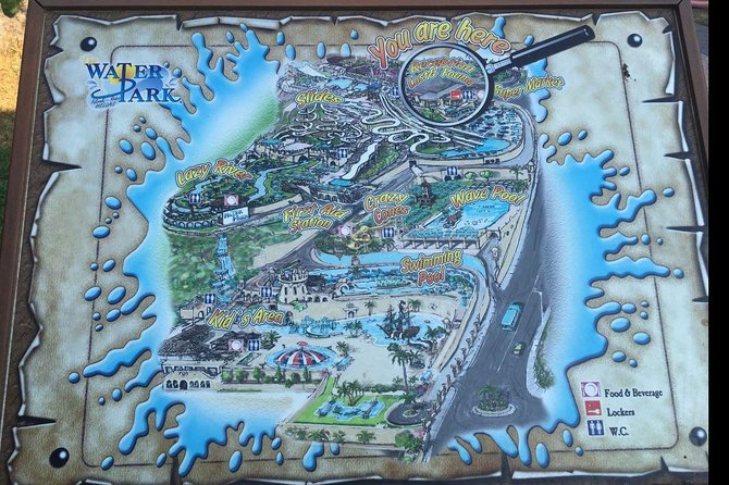 Rhodes Faliraki Water Park Admission Ticket - Sunbeds, lockers, and paying once: keep your day smooth