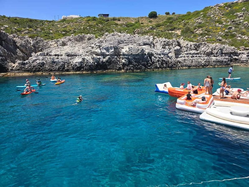 Rhodes: Gulet Trip with Food, Drinks, SUP, Kayak & Swimming - Rhodes’ Eastern Coast, From the Waterline Up