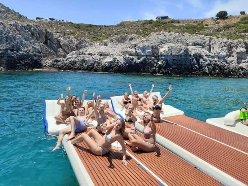 Rhodes: Gulet Trip with Food, Drinks, SUP, Kayak & Swimming - Anthony Quinn Bay Stop: Emerald Water and Photo Breaks