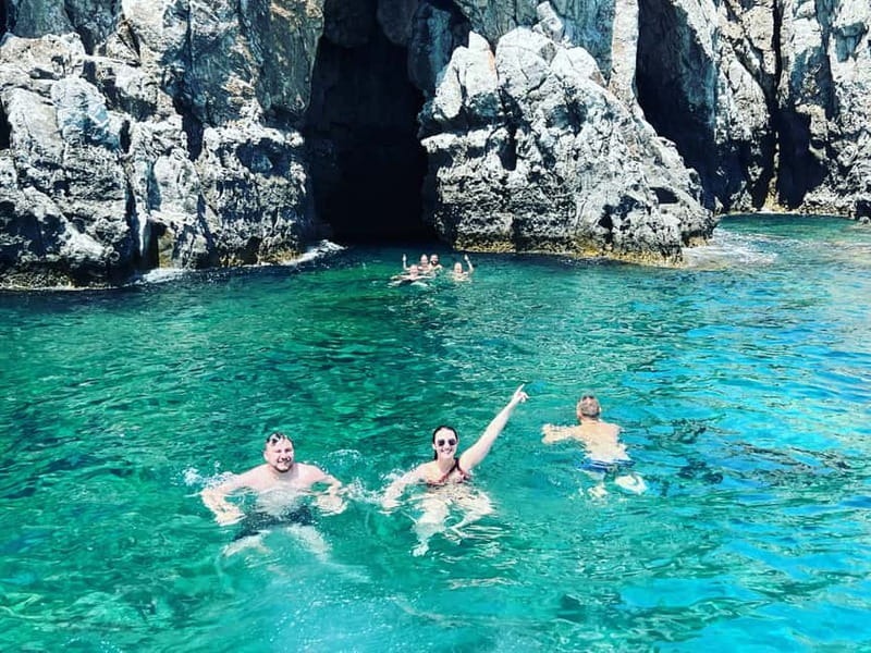 Rhodes: RIB Cruise with Drinks and 4 Swim Stops - Stop 1: Anthony Quinn Bay and the story behind Guns of Navarone Pier