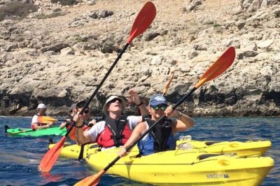 Rhodes Sea Kayaking Adventure small groups incl.Transfer & snack - Price and what you really get for $113.96