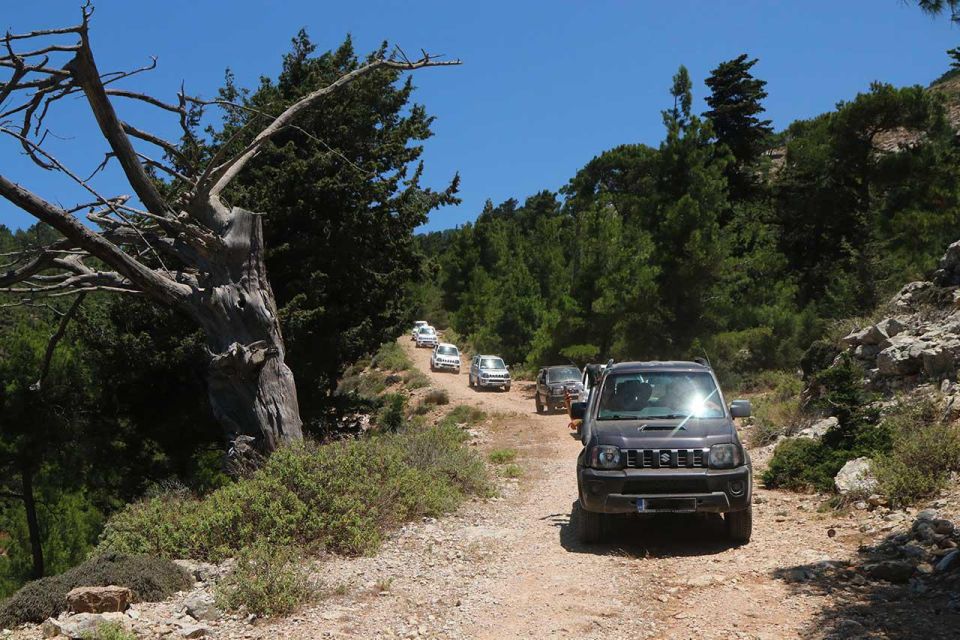 Rhodes: Self-Drive 4x4 Safari Tour with North Pickup - East-coast off-road and the Mediterranean dip to wash away dust