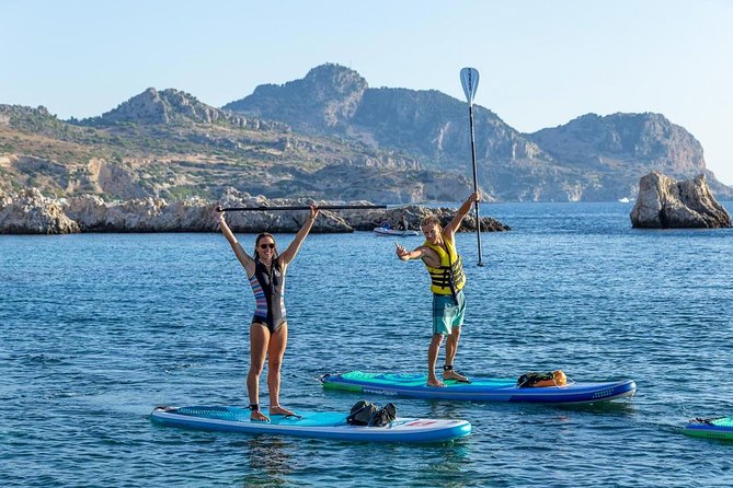 Rhodes: Stand Up Paddle & Snorkel Adventure - Cliffside moments: optional jumps, swim breaks, and eating on the water
