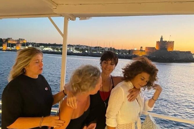 Rhodes Sunset Cruise - Swim and Dine w/ Live Music & Sunset! - Starting at Mandraki: Saint Nicholas and the Colossus “spot”