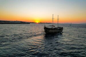 Rhodes: Sunset Cruise with Greek BBQ and Unlimited Drinks - 45 Minutes of coastline views before Kallithea