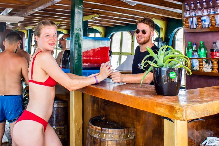 Rhodes: Sunset Cruise with Greek BBQ and Unlimited Drinks - Kallithea Springs swim stop for a full hour