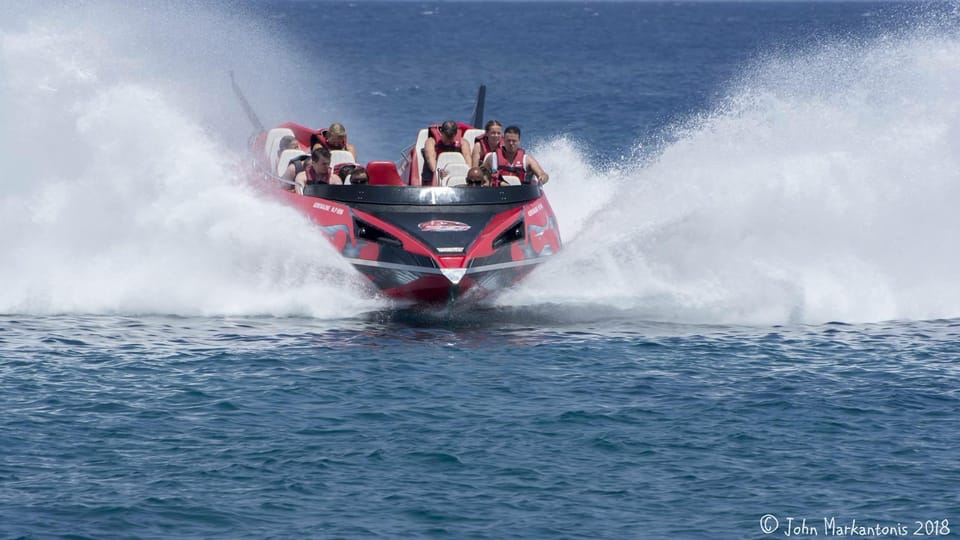 Rhodes Town: Adrenaline Jet Boat Adventure - Back Through Mandraki Harbour: The Short Finale