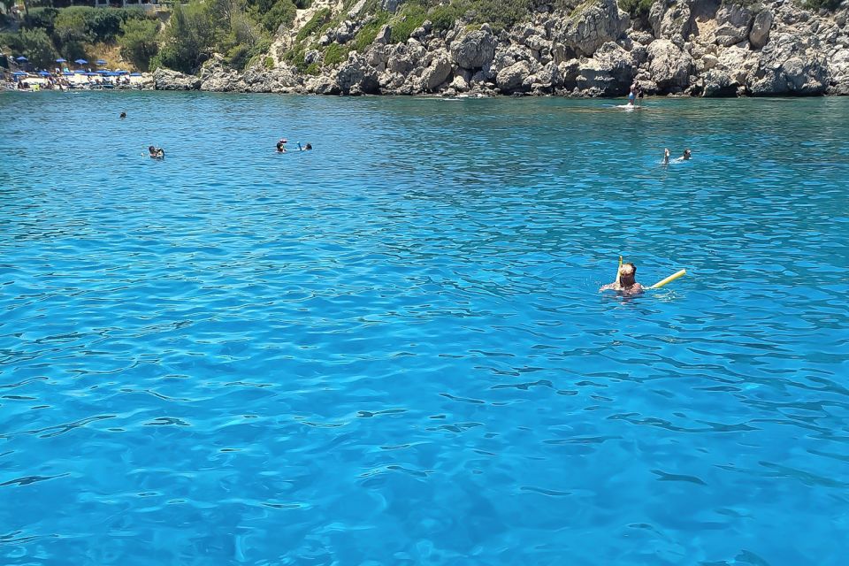 Rhodes Town: Anthony Quinn, Kalithea & Afandou Boat Cruise - Afandou Beach: Sunbathing, Swim Breaks, and Time for Scuba