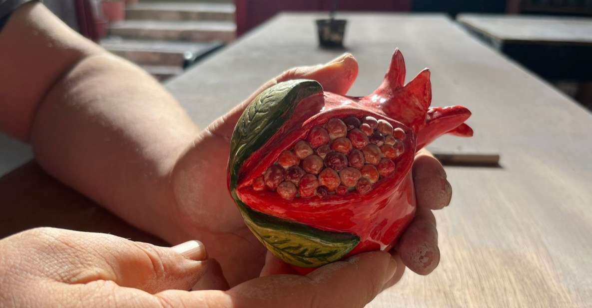 Rhodes Town: Pomegranate Pottery Masterclass - Rhodes Town pottery with a pomegranate twist