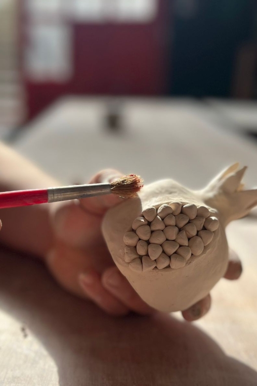 Rhodes Town: Pomegranate Pottery Masterclass - The 2-hour flow: shape your clay, paint your prepared piece, pick a finished souvenir
