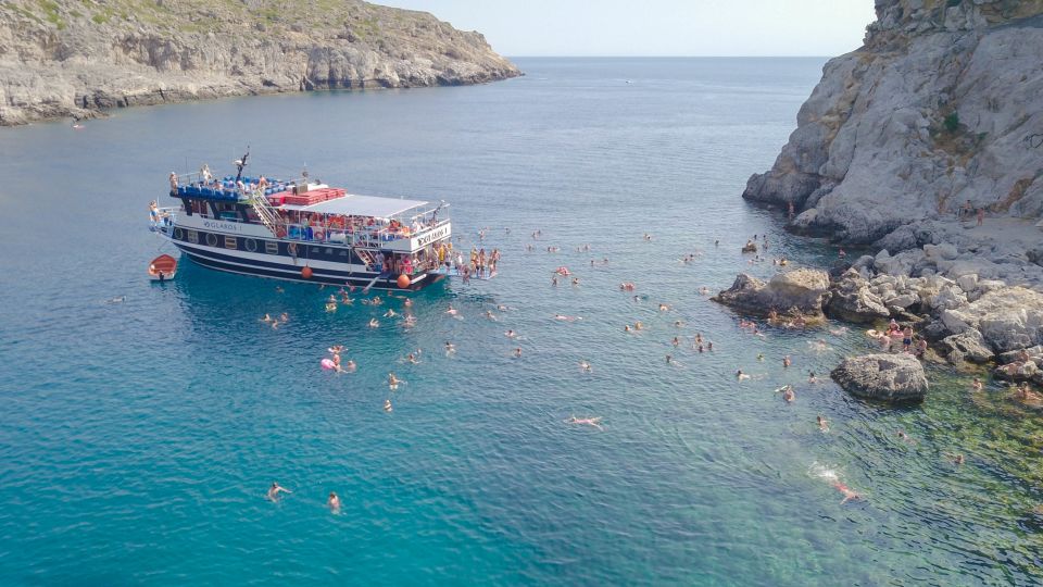 Rhodes Town: Scenic Cruise to Lindos with Swim Stops - The Big-Boat Reality: Comfort, Seats, and Onboard Basics