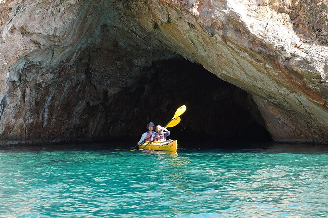 Rina Cave Sea Kayak Tour with Snorkeling and Picnic - Snorkeling, Swim Breaks, and That Adrenaline Moment