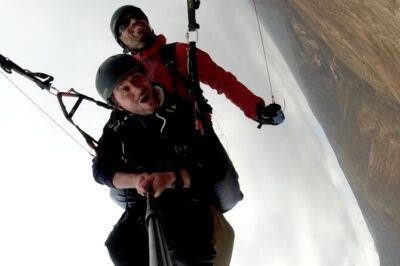 ROLLERCOASTER FLIGHT tandem paragliding Lanzarote with adrenalin - The Takeoff Setup: Easy Participation, Real Safety