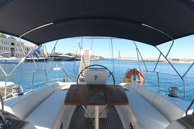 Sailing Cruises Chania - Island of Ag swim stop: when relaxation actually means something