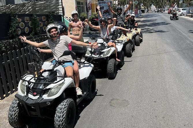 Santorini ATV Highlights Tour: Oia, Viewpoints & Volcanic Beaches - Meeting in Fira and getting ATVs ready