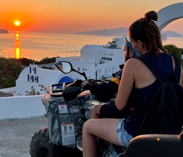 Santorini: ATV-Quad Experience - Megalochori vineyards, caldera viewpoints, and the tasting pause