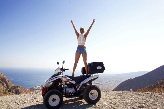 Santorini ATV-Quad Experience: Off-Road Adventure & Hotel Pickup - Megalochori’s cafe/canava stop: wine tasting plus a real snack break