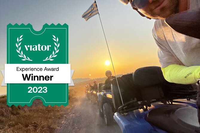 Santorini ATV-Quad Experience: Off-Road Adventure & Hotel Pickup - Heart of Santorini: the caldera view moment for photos that actually feel worth it