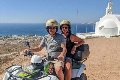 Santorini ATV Quad off-road Tour: Perfect for Cruise Passengers - Stop 1: Perissa Black Sand Beach for quick photos and ocean air