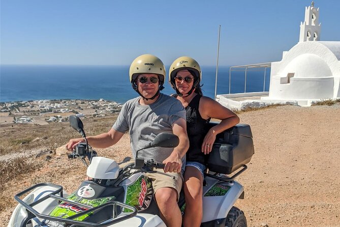 Santorini ATV Quad off-road Tour: Perfect for Cruise Passengers - Stop 1: Perissa Black Sand Beach for quick photos and ocean air